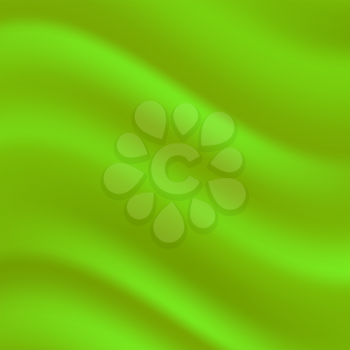 Abstract Green Wave Background for your Design