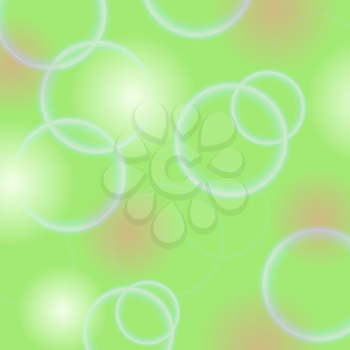Abstract Circle Green Background. Green Bubble Texture.