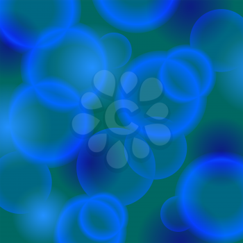 Abstract Blue Background. Blue Circle Texture. Bubble Pattern