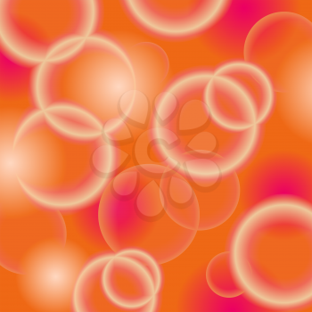 Abstract blurred Orange Background. Orange Bubble Texture.