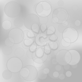 Abstract Bubble Grey Background. Abstract Blurred Grey Circle Pattern.