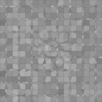 Abstract Circle Grey Background. Grey Mosaic Pattern.