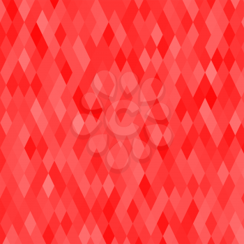 Mosaic Red Background. Abstract Red Geometric Pattern.