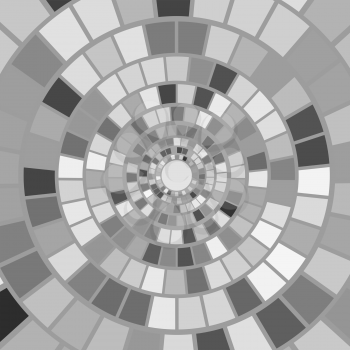 Grey Mosaic Background. Hypnotic Colorful Mosaic Pattern