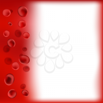Red Blood Background. Red Blood Cells. Medical Background