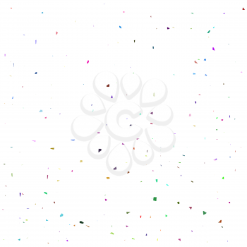 Colorful  Confetti Isolated on White Background. Confetti Background.