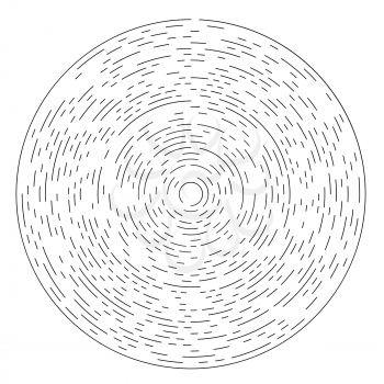 Circle Labyrinth Isolated on White Background. Kids Maze