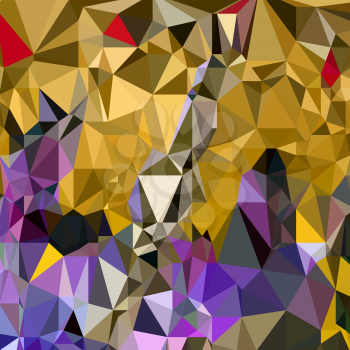 Abstract Digital Polygonal Colored Background. Abstract Triangular Pattern