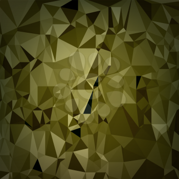 Abstract Digital Polygonal Brown Background. Abstract Triangular Pattern