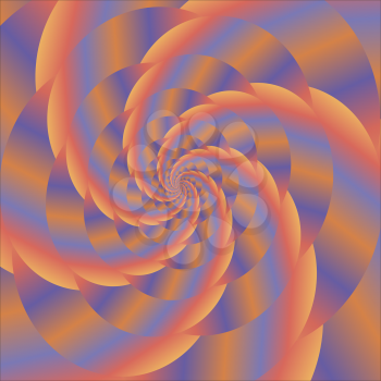 Fractal Design. Abstract Colorful Sphere. Colored Spiral Background. Fractal Pattern