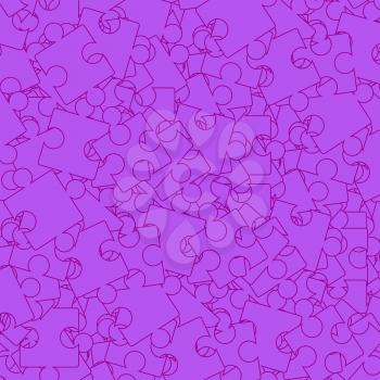 Pink Puzzle Background. Jigsaw Pattern. Top View