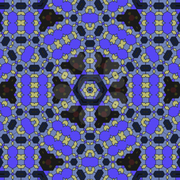 Creative Ornamental Mosaic Pattern. Geometric Decorative Background