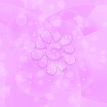 Vector Circle Pink Light Background. Round Pink Wave Pattern.