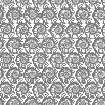 Spiral Line Seamless Background. Ornamental Endless Texture. Oriental Geometric Ornament