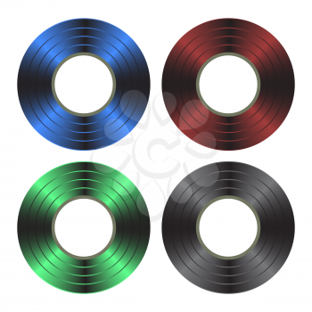 Colored Scotch Tape Set Isolated on White Background. Insulating Roll.