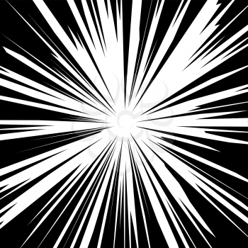 White Explode Flash, Cartoon Explosion, Star Burst.