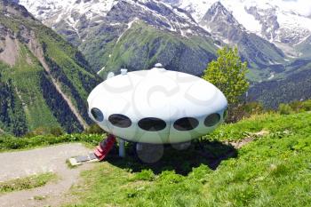 UFO hotel in Caucasus mountains Russia