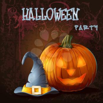 Royalty Free Clipart Image of a Halloween Party Background