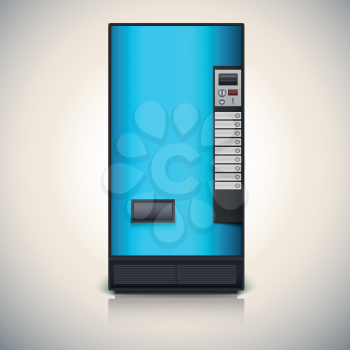 Vending machine for the sale of drinks. Vector drawing for your design and advertisements