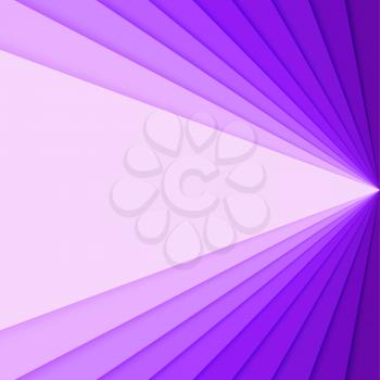 Purple paper with gradient, idea for banner. Layered paper shapes with material palette color for card, poster, brochure, flyer, design layout. Carving art, 3d illustration, abstract background.