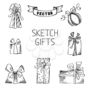 Hand drawn elements for your festive design.