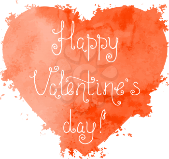 Valentine's background. Hand-written text. There is blank place for your text.