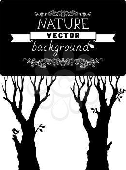 Nature template with blank place for your text.