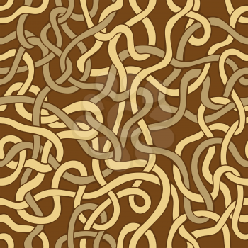 Various twisted lines. Vector background.