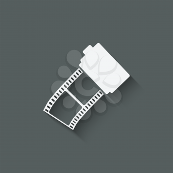 camera film roll - vector illustration. eps 10