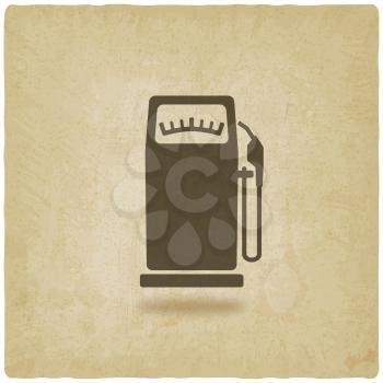 gasoline pump old background - vector illustration. eps 10