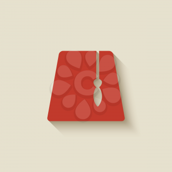 red fez design element - vector illustration. eps 10