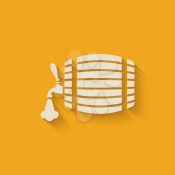 beer barrel background - vector illustration. eps 10