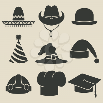 party hat icon - vector illustration. eps 8