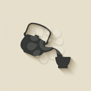 tea ceremony icon - vector illustration. eps 10
