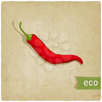 vegetable eco old background - vector illustration. eps 10