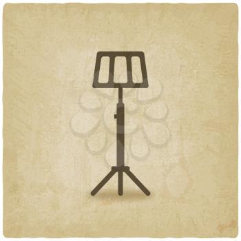 music stand old background - vector illustration. eps 10
