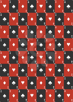 playing card seamless pattern. vector illustration - eps 8