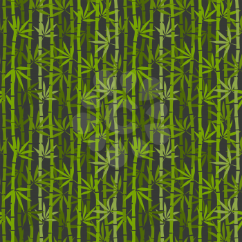 green bamboo seamless pattern. vector illustration - eps 8