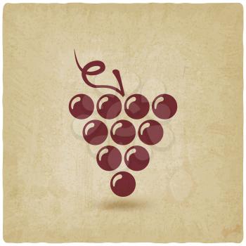grapes old background. vector illustration - eps 10