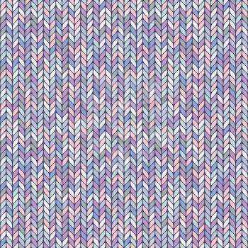 melange pastel knitted seamless background pattern. vector illustration - eps 8