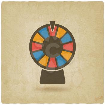 wheel of fortune old background. vector illustration - eps 10