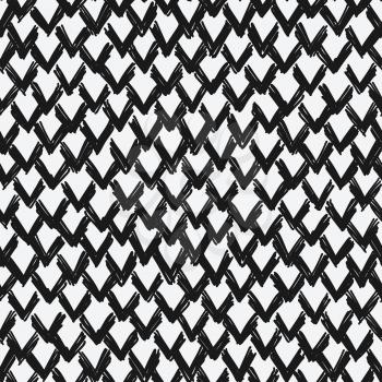 hand drawn monochrome cell seamless pattern. vector illustration - eps 8