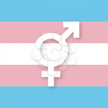 Transgender sign and flag. vector illustration - eps 10