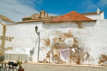 street life in small old town, Faro, Portugal
