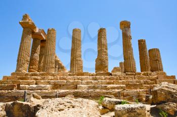Temple of Juno in Valley of the Temples, Sicily, Italy