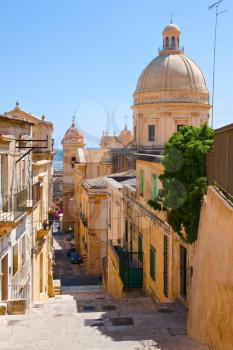 stairway in Noto - baroque style town in Sicily, 