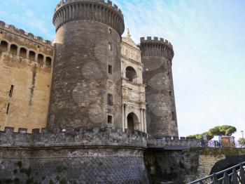 New Castle (Castel Nuovo, Maschio Angioino) medieval castle in Naples