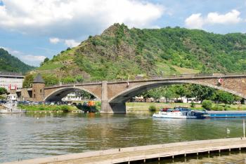 Bridge on Moselle river near Cochem town, Germany