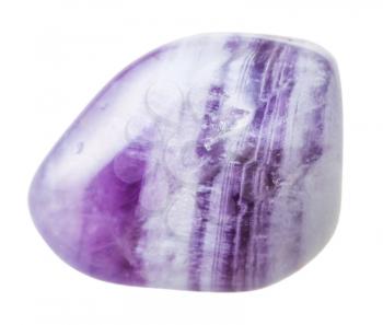 natural mineral gem stone - little Amethyst gemstone isolated on white background close up