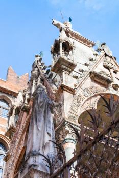 travel to Italy - gothic style arche scaligere (scaliger family tombs) in Verona city